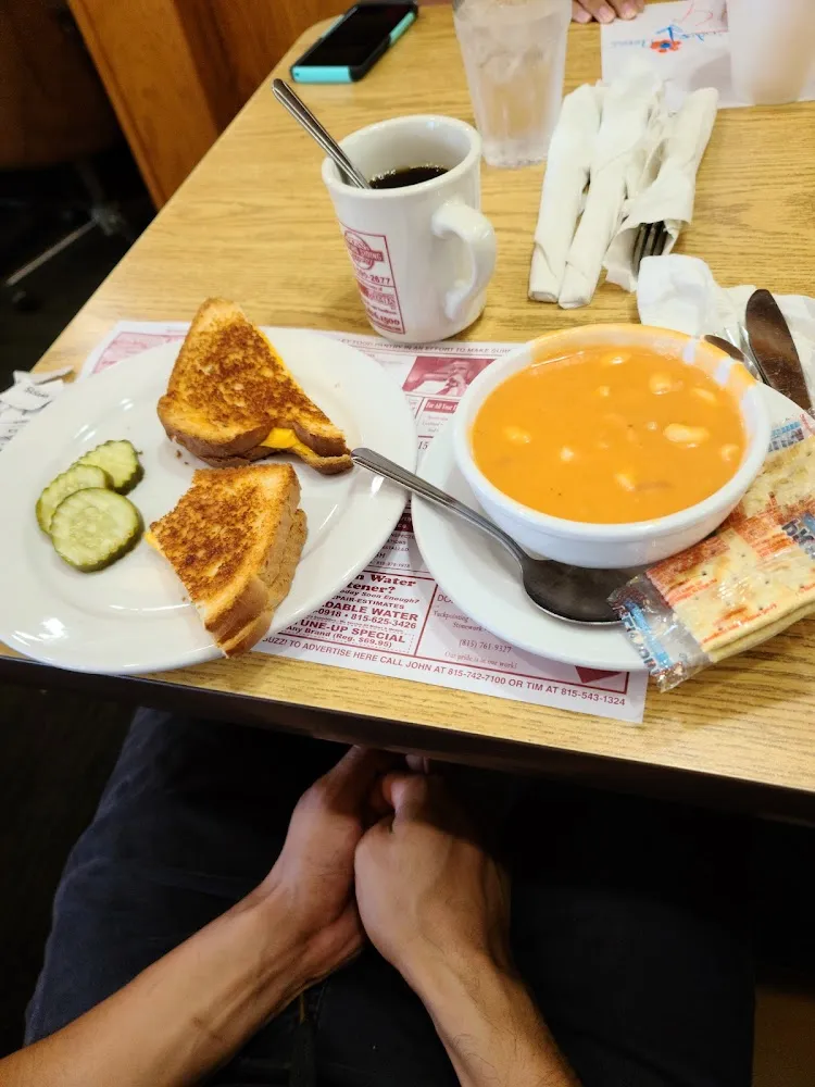 Grilled Cheese Sandwich with Tomato Soup
